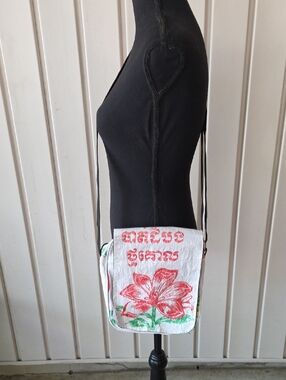 Handpainted Cement6 Crossbody Bag